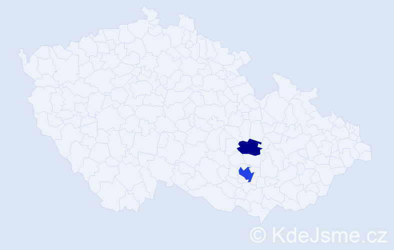 Příjmení: 'Raether', počet výskytů 4 v celé ČR