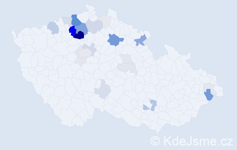 Příjmení: 'Krpeš', počet výskytů 82 v celé ČR