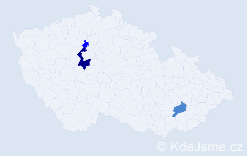 Příjmení: 'Kretzer', počet výskytů 6 v celé ČR