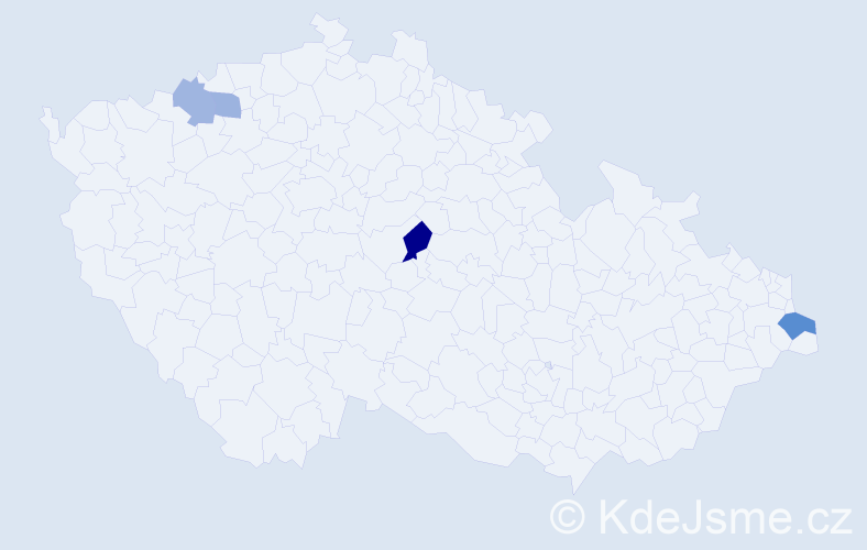 Příjmení: 'Parutková', počet výskytů 6 v celé ČR