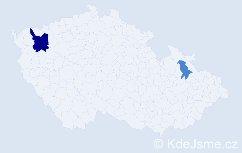 Příjmení: 'Stepanovová', počet výskytů 4 v celé ČR