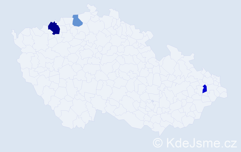 Příjmení: 'Kozarec', počet výskytů 8 v celé ČR