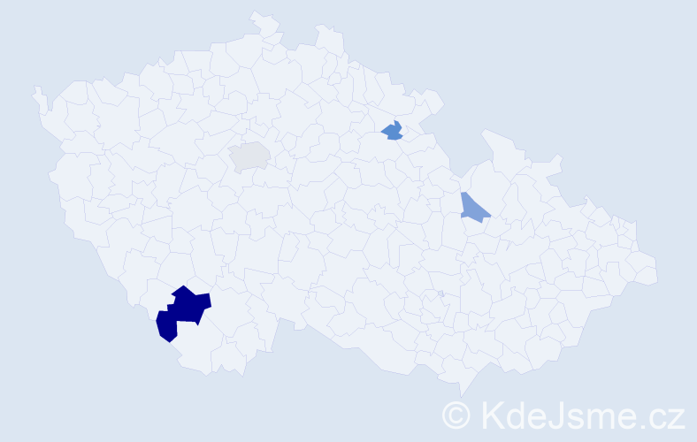 Příjmení: 'Mančušková', počet výskytů 8 v celé ČR