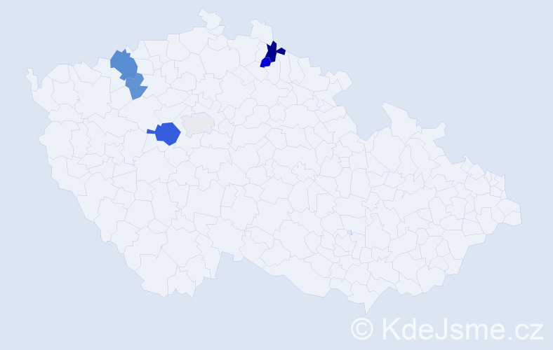 Příjmení: 'Karneth', počet výskytů 11 v celé ČR