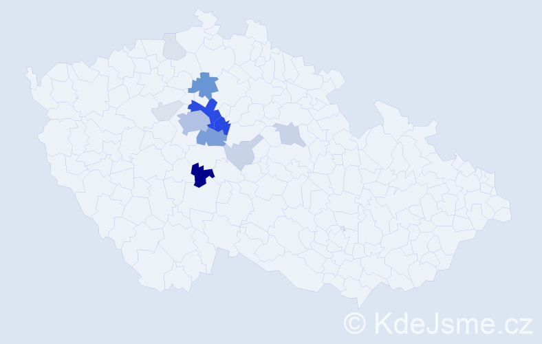 Příjmení: 'Rollo', počet výskytů 53 v celé ČR