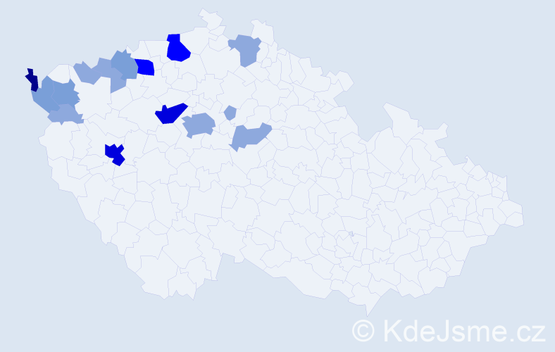Příjmení: 'Roštášová', počet výskytů 42 v celé ČR