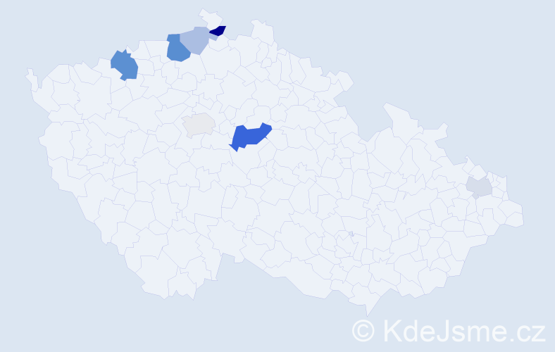 Příjmení: 'Gallert', počet výskytů 16 v celé ČR