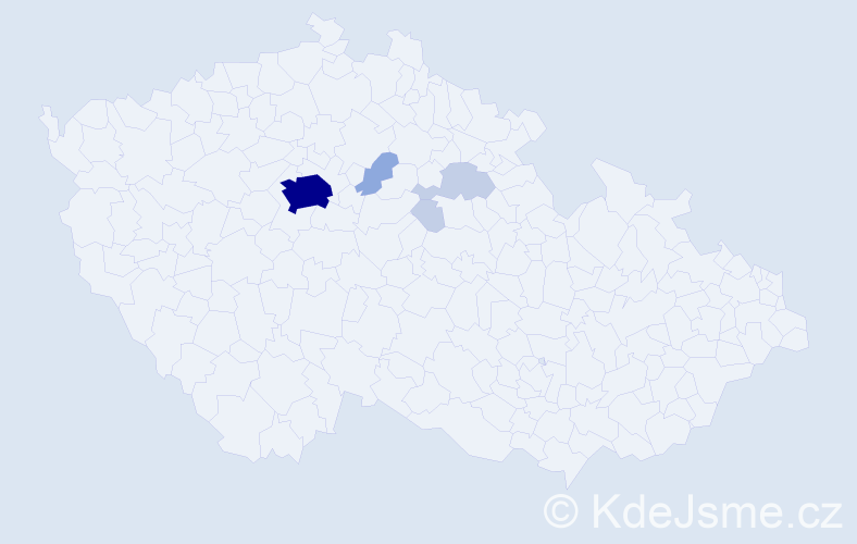 Příjmení: 'Feng', počet výskytů 15 v celé ČR