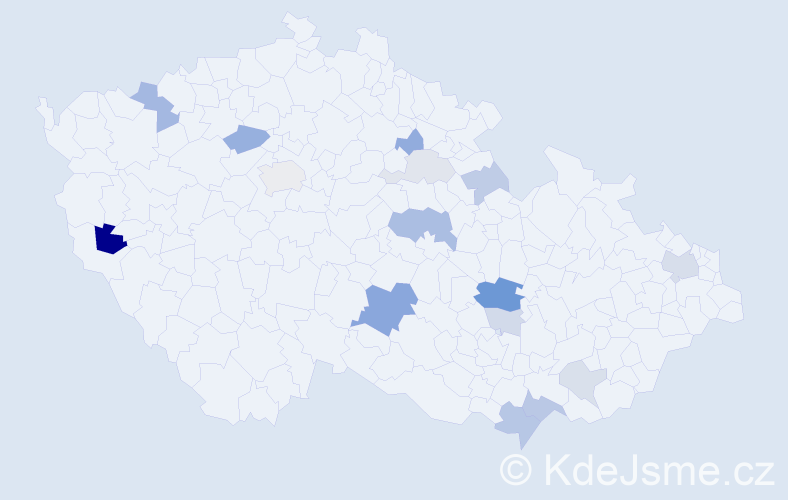 Příjmení: 'Stőhr', počet výskytů 35 v celé ČR