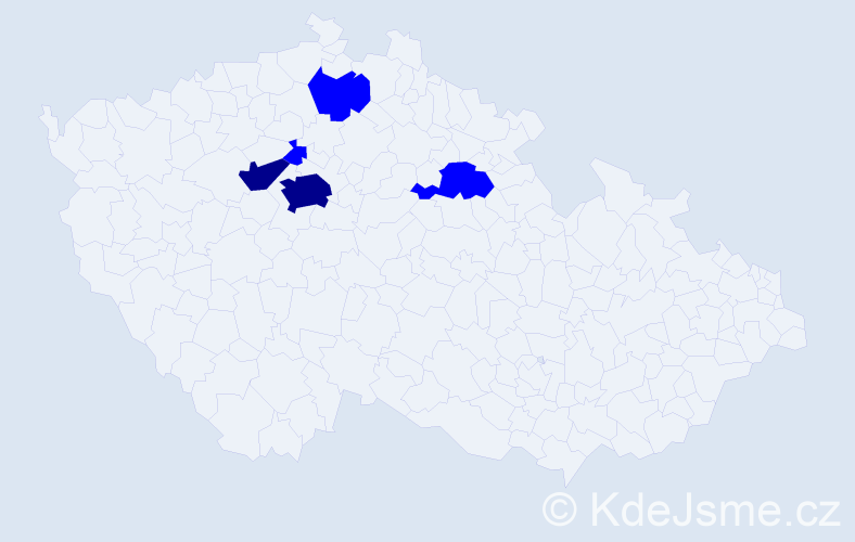 Příjmení: 'Strelnikov', počet výskytů 7 v celé ČR