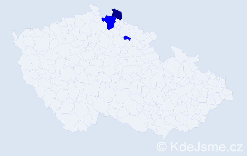 Příjmení: 'Woide', počet výskytů 4 v celé ČR
