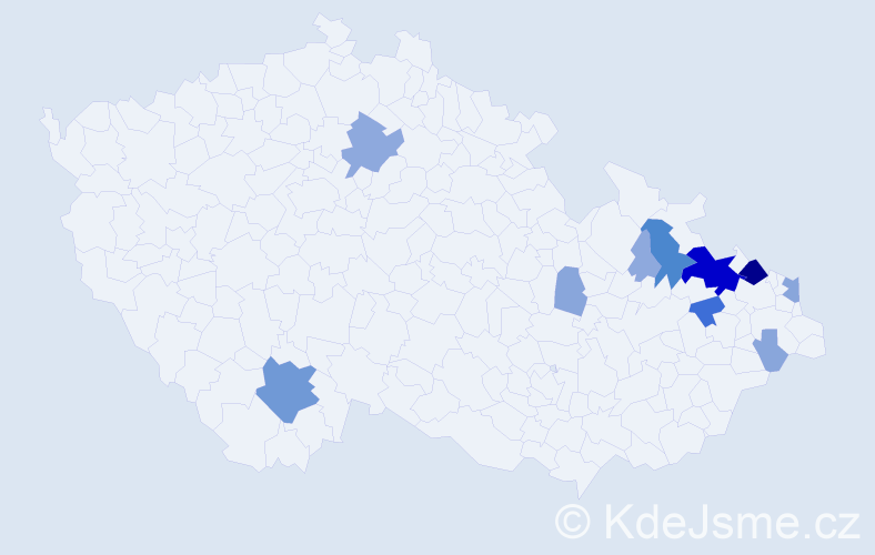 Příjmení: 'Wiltsch', počet výskytů 37 v celé ČR