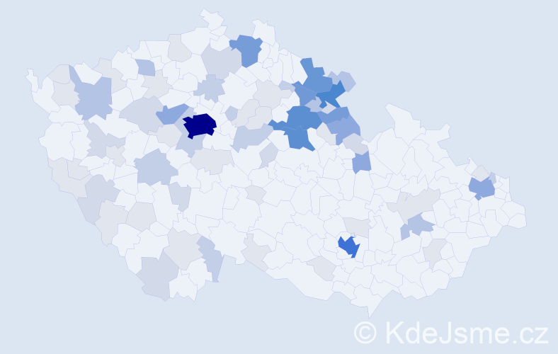 Příjmení: 'Obst', počet výskytů 248 v celé ČR