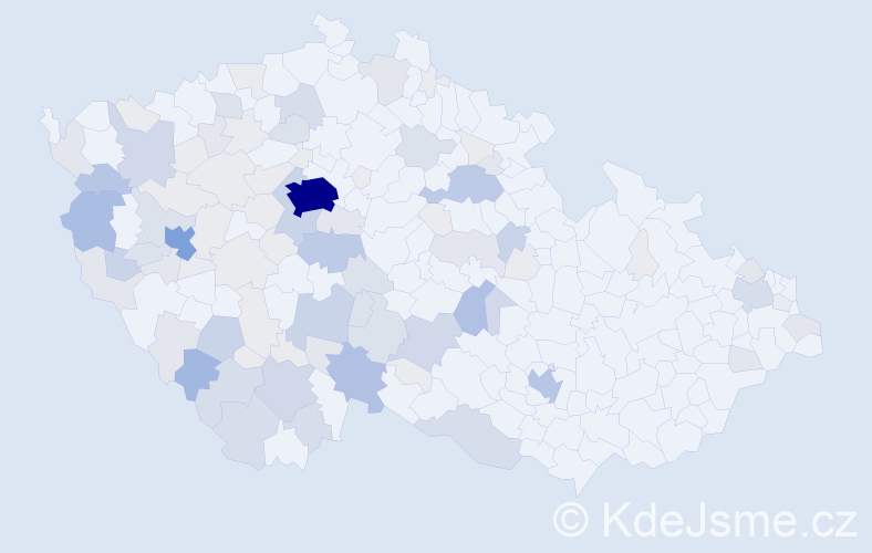Příjmení: 'Zídek', počet výskytů 323 v celé ČR