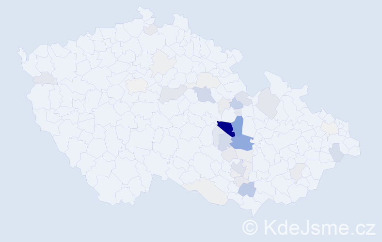 Příjmení: 'Štaud', počet výskytů 126 v celé ČR