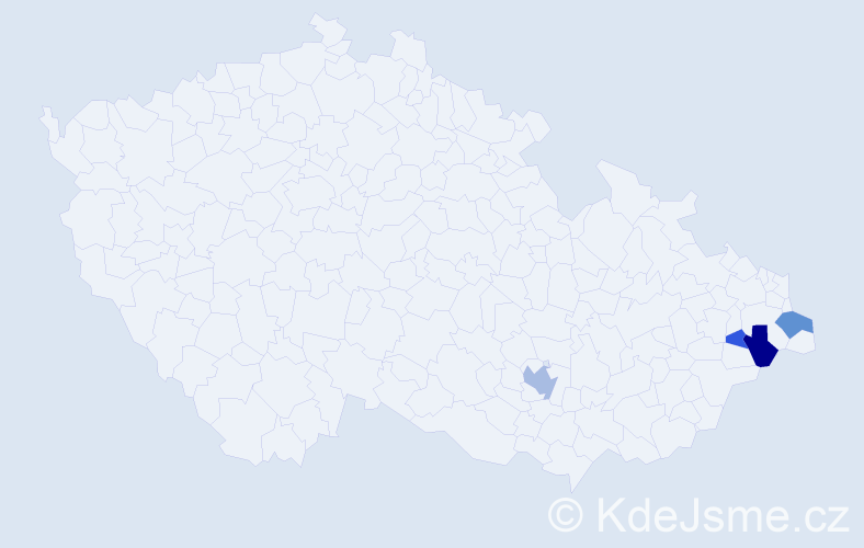 Příjmení: 'Matwikow', počet výskytů 8 v celé ČR