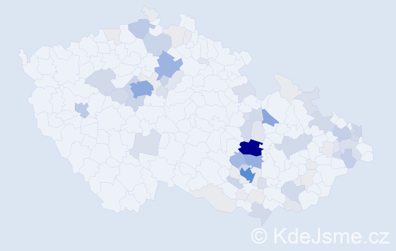 Příjmení: 'Lepka', počet výskytů 301 v celé ČR