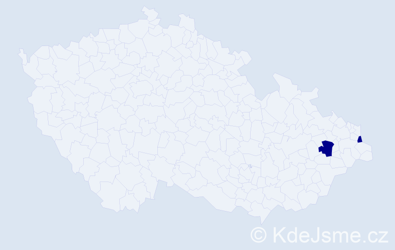 Příjmení: 'Rykała', počet výskytů 2 v celé ČR