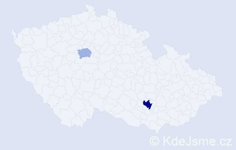 Příjmení: 'Ammannová', počet výskytů 3 v celé ČR