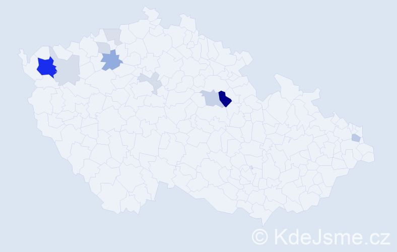 Příjmení: 'Götzlová', počet výskytů 26 v celé ČR