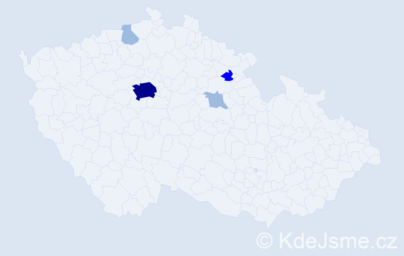 Příjmení: 'Leiskeová', počet výskytů 9 v celé ČR