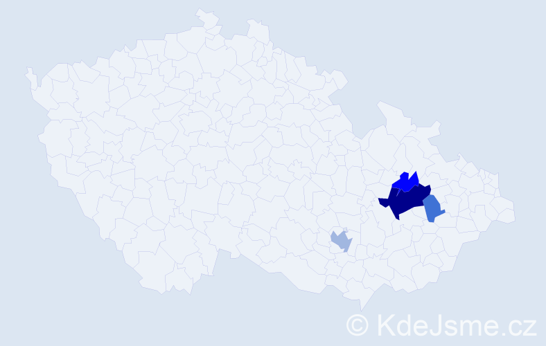 Příjmení: 'Superatová', počet výskytů 10 v celé ČR
