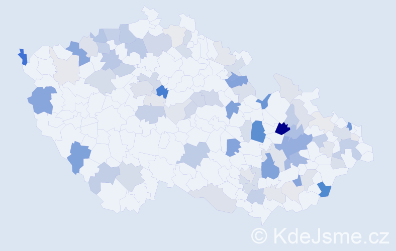 Příjmení: 'Mišáková', počet výskytů 235 v celé ČR