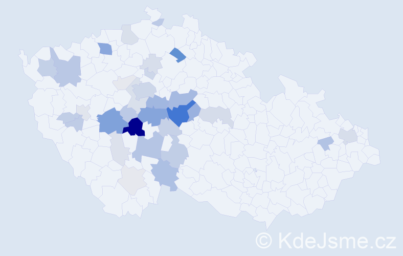 Příjmení: 'Sosnovcová', počet výskytů 119 v celé ČR