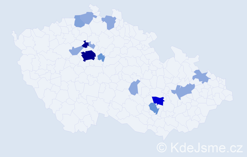 Příjmení: 'Škarohlídová', počet výskytů 41 v celé ČR