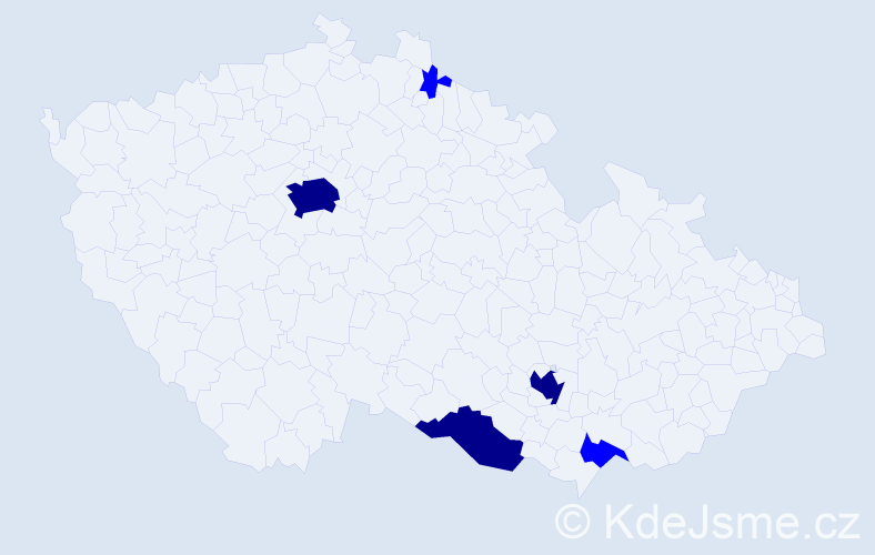 Příjmení: 'Nasr', počet výskytů 8 v celé ČR