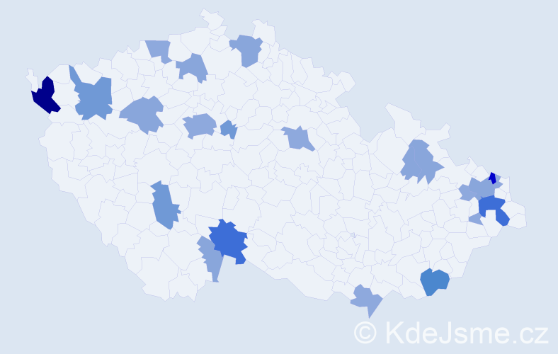 Příjmení: 'Chlebec', počet výskytů 61 v celé ČR