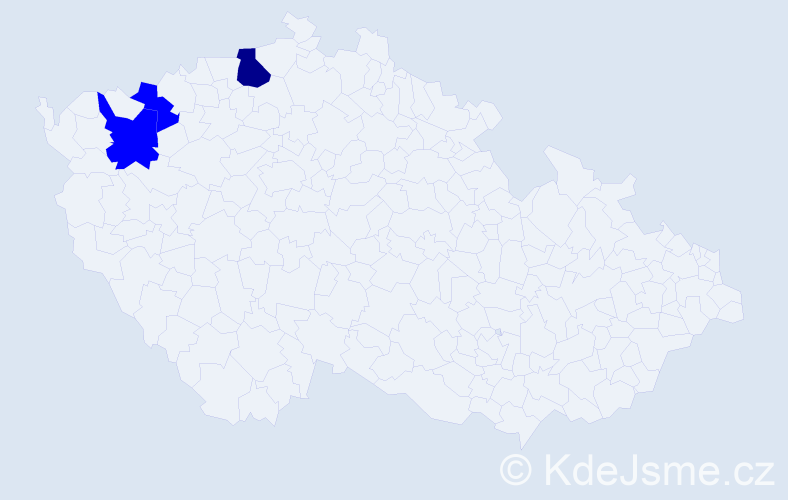 Příjmení: 'Harmaš', počet výskytů 4 v celé ČR