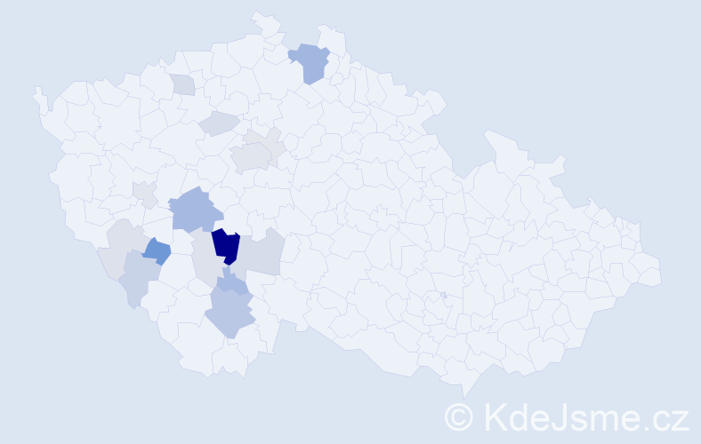 Příjmení: 'Charyparová', počet výskytů 53 v celé ČR