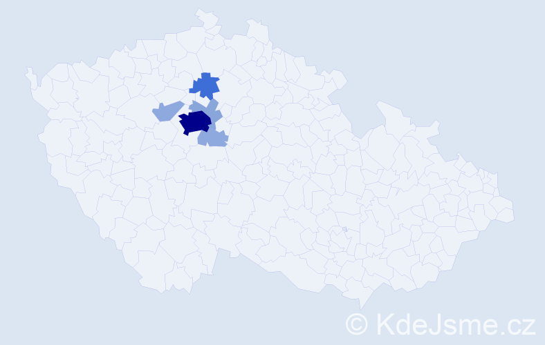 Příjmení: 'Korint', počet výskytů 18 v celé ČR