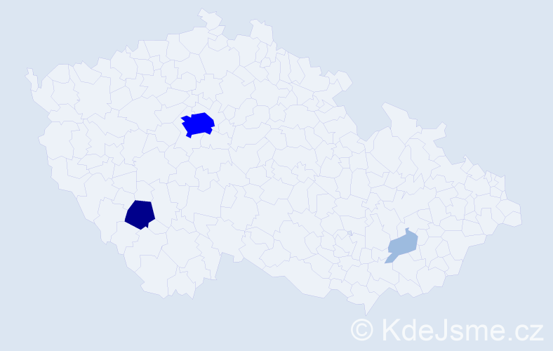 Příjmení: 'Rustová', počet výskytů 8 v celé ČR