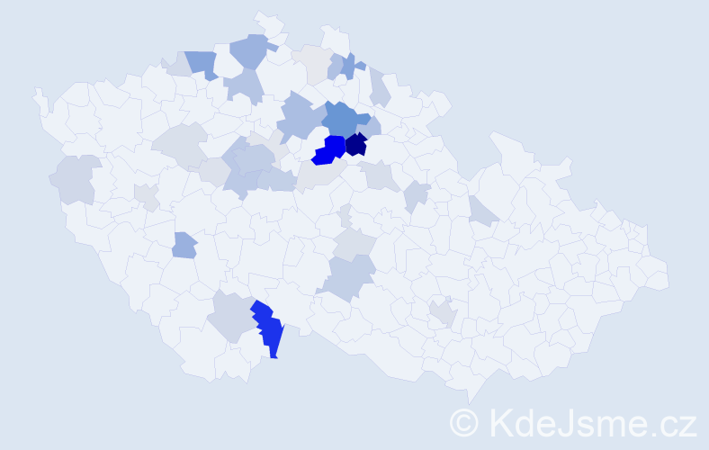 Příjmení: 'Libánská', počet výskytů 116 v celé ČR