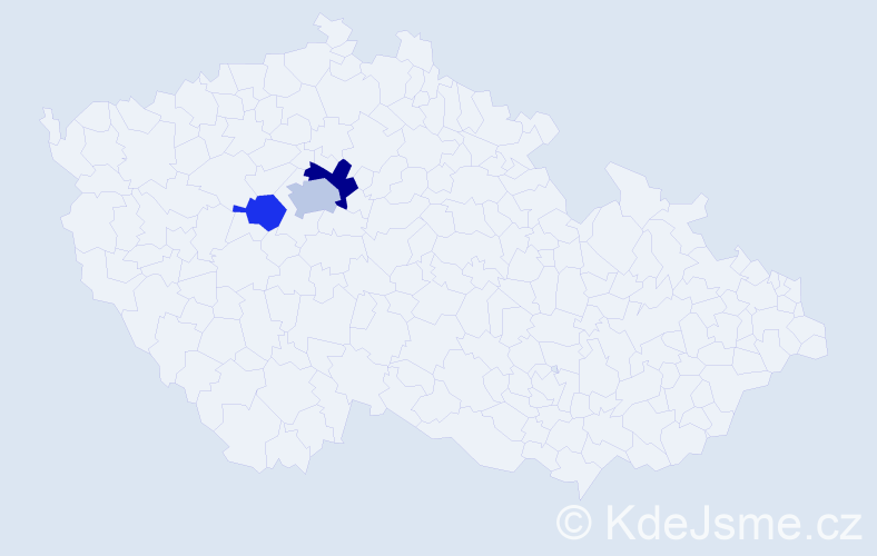 Příjmení: 'Babkin', počet výskytů 5 v celé ČR