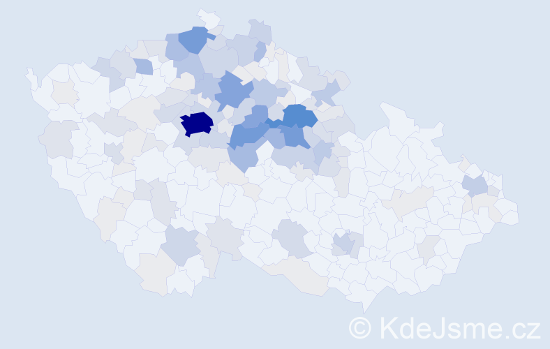 Příjmení: 'Horynová', počet výskytů 581 v celé ČR