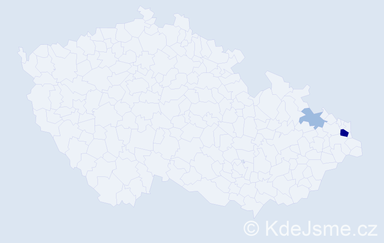 Příjmení: 'Kulikowski', počet výskytů 5 v celé ČR