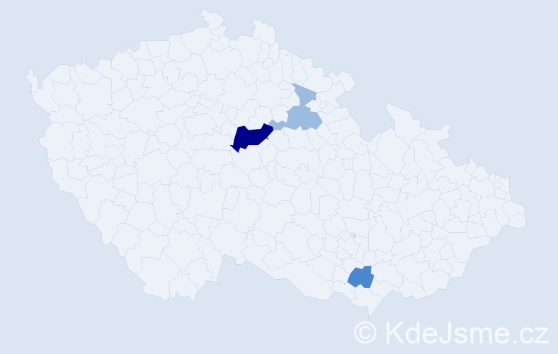Příjmení: 'Koton', počet výskytů 8 v celé ČR