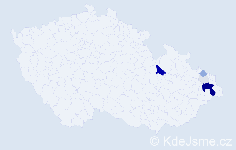 Příjmení: 'Hartenberger', počet výskytů 17 v celé ČR