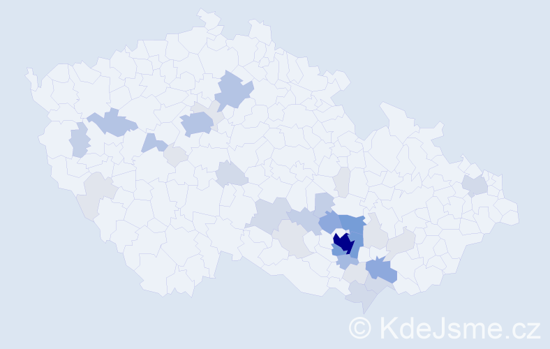 Příjmení: 'Knecht', počet výskytů 113 v celé ČR