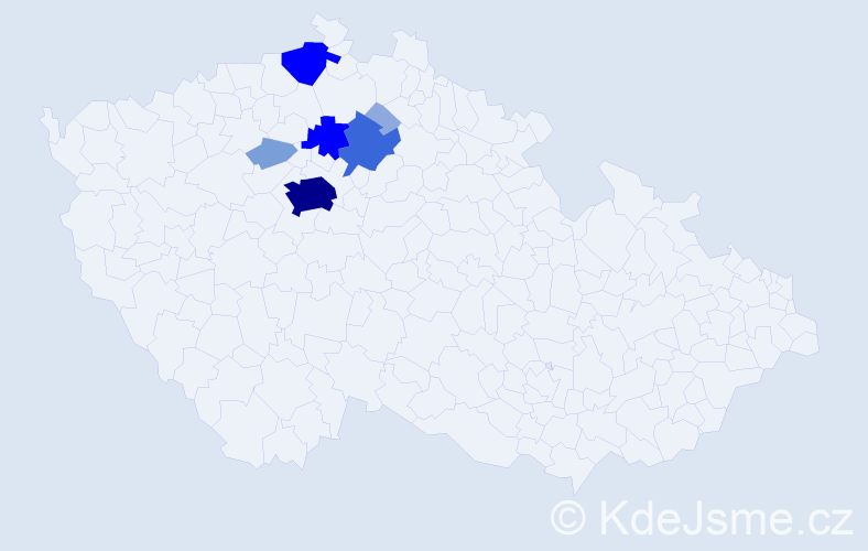 Příjmení: 'Andelt', počet výskytů 24 v celé ČR