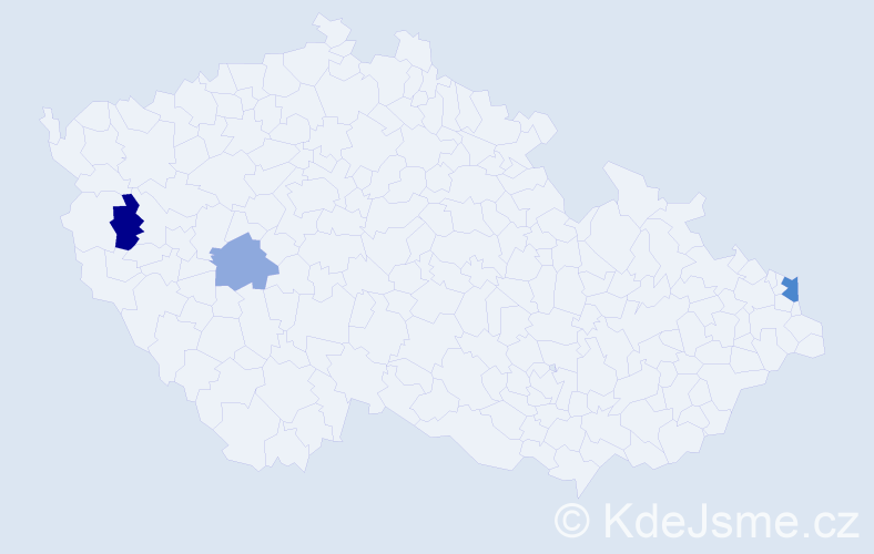 Příjmení: 'Dziambová', počet výskytů 11 v celé ČR