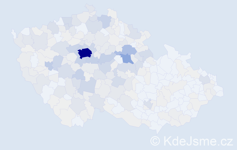 Příjmení: 'Čiháková', počet výskytů 1483 v celé ČR