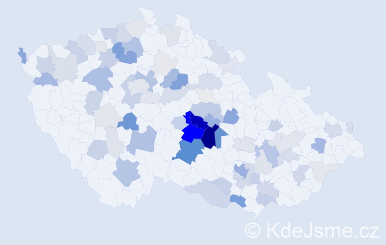 Příjmení: 'Holcman', počet výskytů 258 v celé ČR