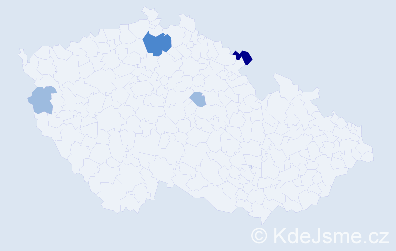 Příjmení: 'Zuzulová', počet výskytů 8 v celé ČR