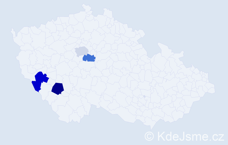 Příjmení: 'Růth', počet výskytů 11 v celé ČR