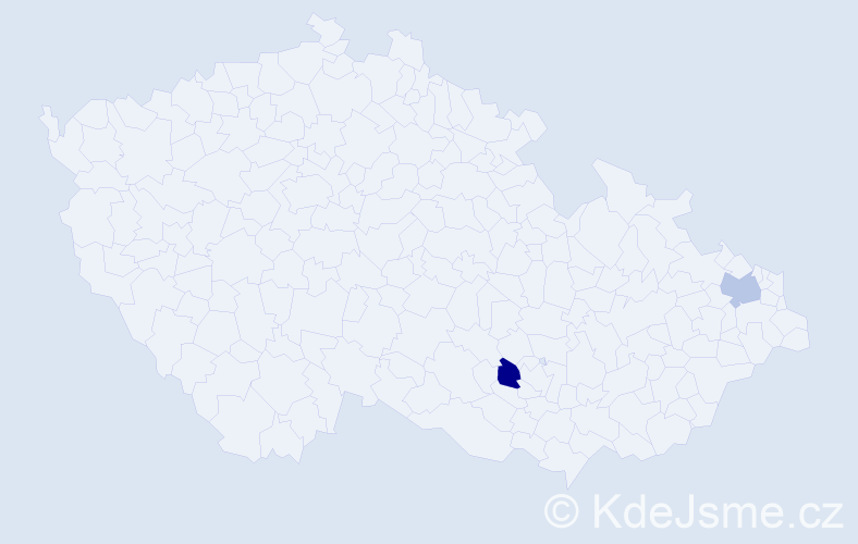 Příjmení: 'Letzová', počet výskytů 2 v celé ČR
