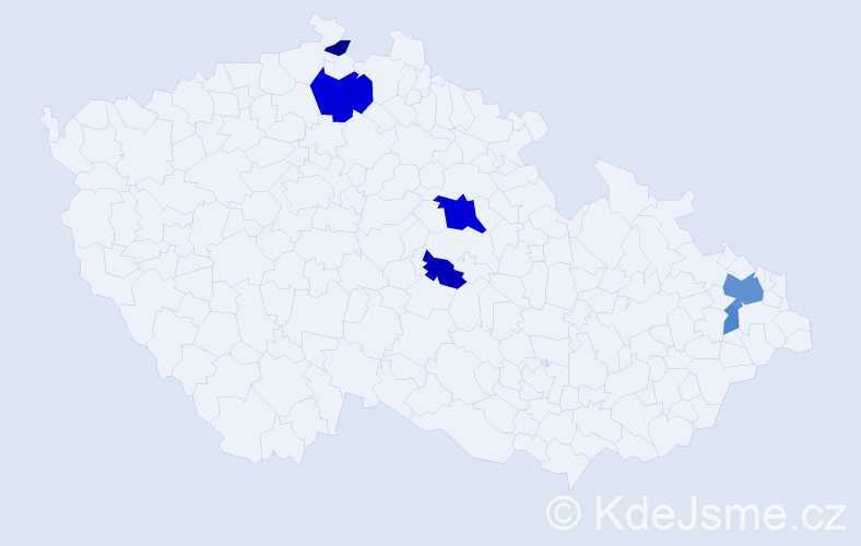 Příjmení: 'Kurdzielová', počet výskytů 14 v celé ČR